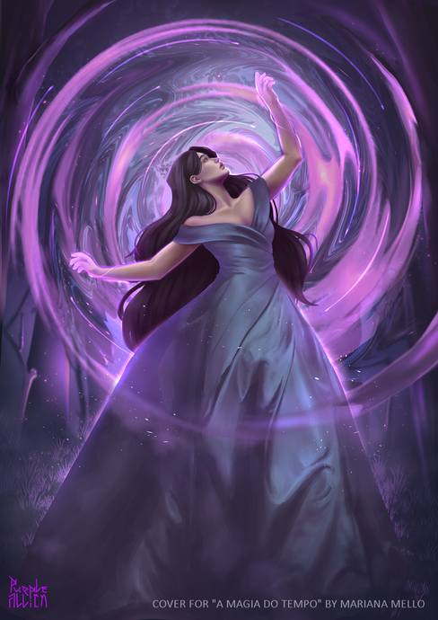 Cover for "A magia do Tempo" by Mariana Mello